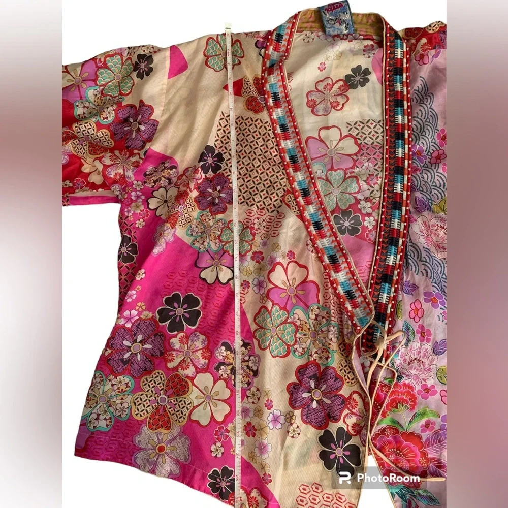 Johnny Was Women’s Silk Yama Lisa Kimono XL - Picture 9 of 14
